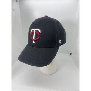 '47 MVP Minnesota Twins Navy Blue Adjustable Hook & Loop Hat Wool Blend